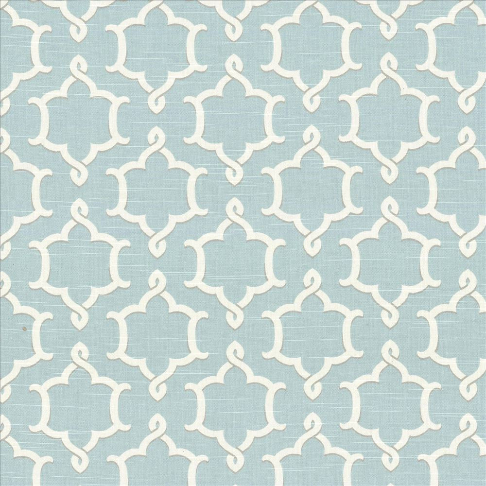 Ruzzini Opal  by Kasmir Fabric See sample 100% Cotton
 USA 15,000 Wyzenbeek Double Rubs </p><p>Repeat: Horizontal: 6 6/8 inches and Vertical: 6 5/8 inches 50  - Fabric Carolina -