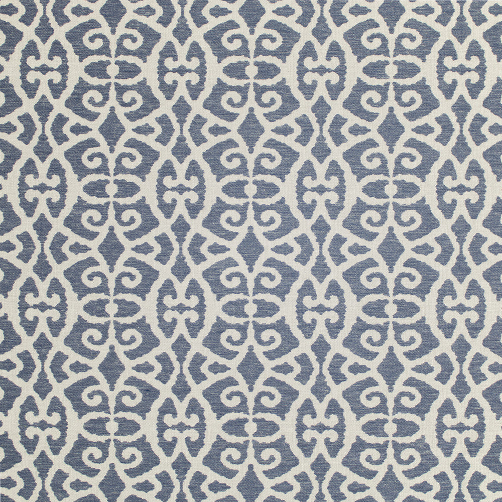Greenhouse Fabric S6830 Lapis - 58% Polyester, 38% Cotton, 4% Linen India 15000 11.5" H, 11.6" V 54" - My Fabric Connection -
