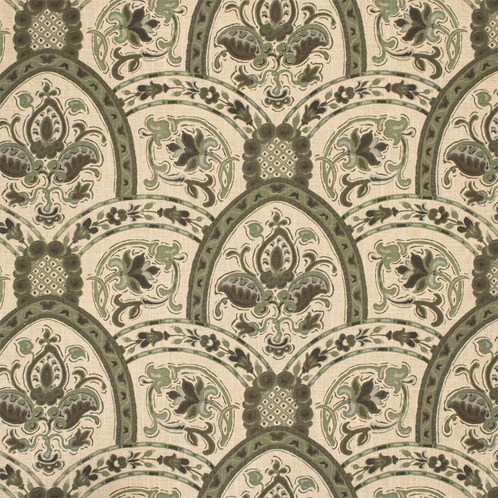Greenhouse Fabric S7012 Hemlock - 55% Linen, 45% Cotton USA 20000 27" H, 14" V 56" - My Fabric Connection -