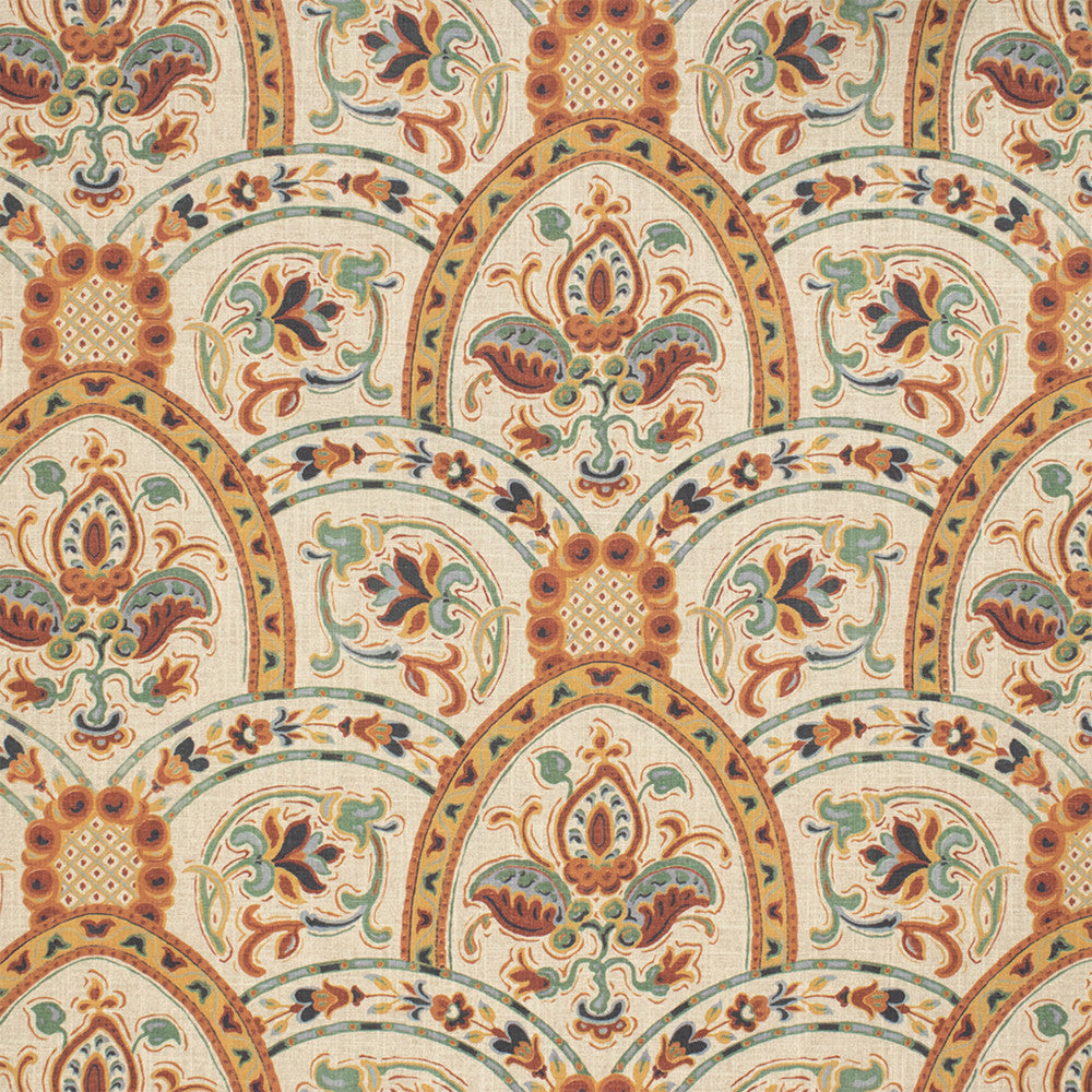 Greenhouse Fabric S7035 Soulful - 55% Linen, 45% Cotton USA 20000 27" H, 14" V 56" - My Fabric Connection -