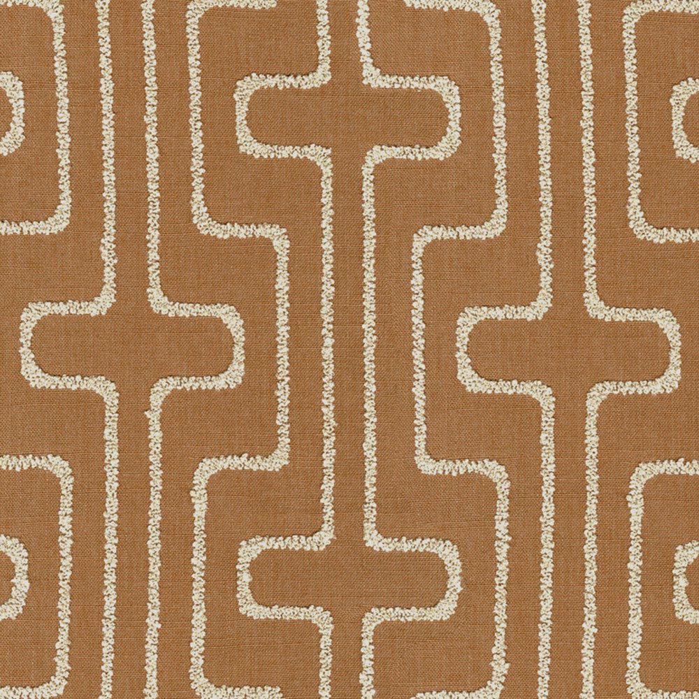 Greenhouse Fabric S7037 Vicuna - 100% Polyester India 55000 9" H, 8.75" V 53" - My Fabric Connection -