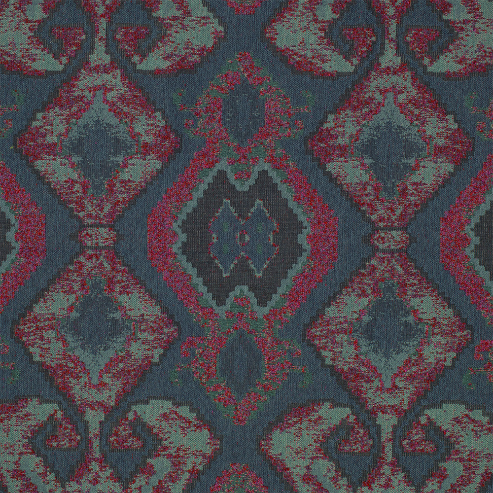 Greenhouse Fabric S7057 Ultramarine - 100% Polyester India 15000 27.99" H, 15" V 54" - My Fabric Connection -