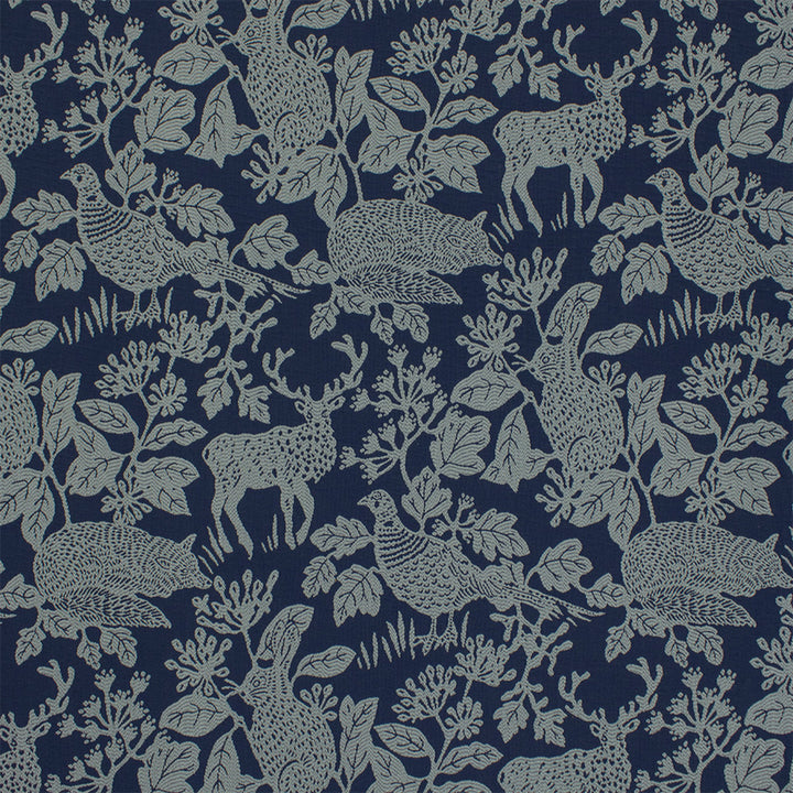 Greenhouse Fabric S7076 Indigo - 73.88% Cotton, 26.12% Polyester USA 33000 29" H, 26.125" V 57" - My Fabric Connection -