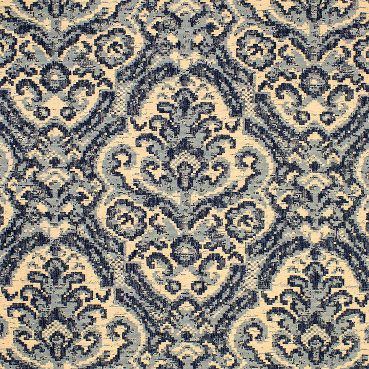 Greenhouse Fabric S7077 Azure - 66.02% Polyester, 24.88% Cotton, 6.83% Pre-Crcotn, 2.27% Pcr Polyester USA 33000 27.25" H, 20.75" V 54" - My Fabric Connection -