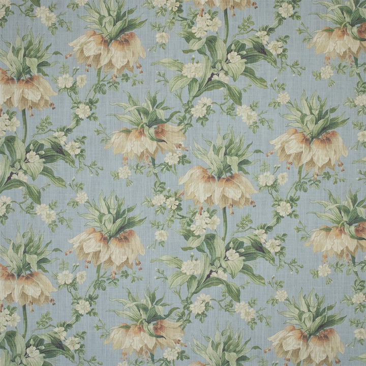 Greenhouse Fabric S7140 Bleu Nattier - 97% Cotton, 3% Linen Pakistan 20000 13.5" H, 27" V 58" - My Fabric Connection -