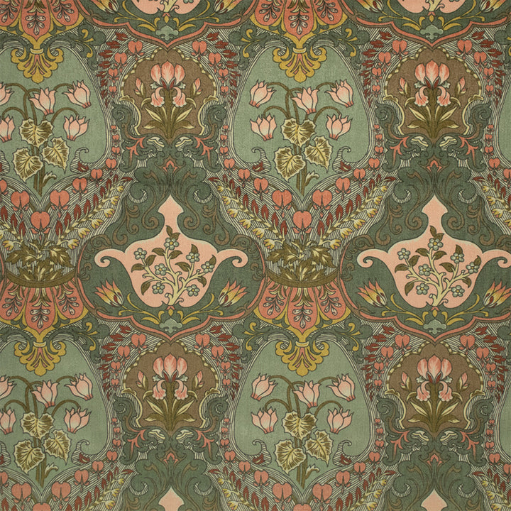 Greenhouse Fabric S7201 Lichen Like - 100% Polyester China 50000 15" H, 13.5" V 56" - My Fabric Connection -