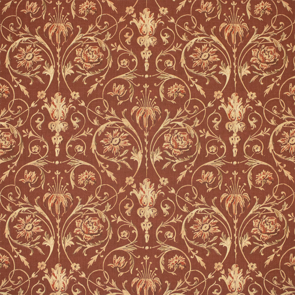 Greenhouse Fabric S7214 Vintage - 97% Cotton, 3% Linen Pakistan 20000 13.3" H, 13.5" V 58" - My Fabric Connection -