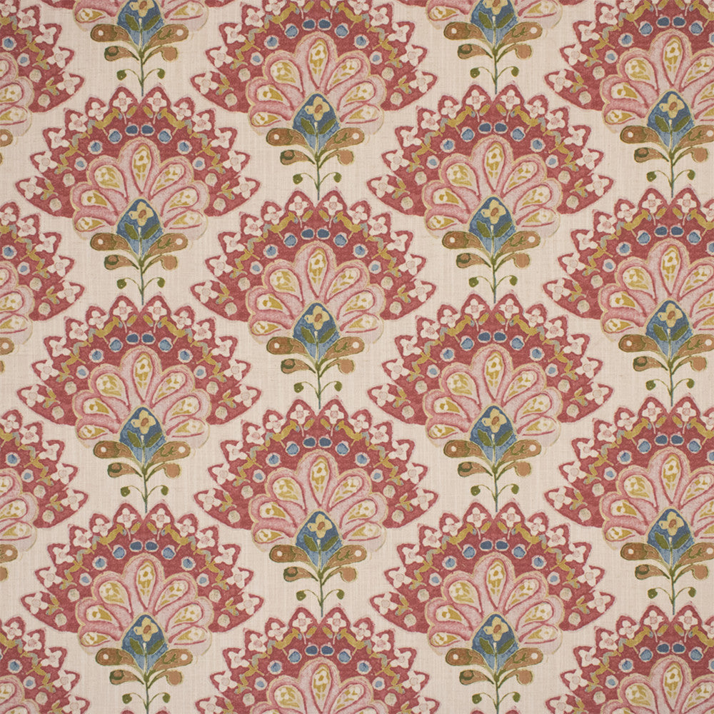 Greenhouse Fabric S7263 Poppy - 96% Polyester, 4% Linen India 50000 13.62" H, 8.25" V 54" - My Fabric Connection -