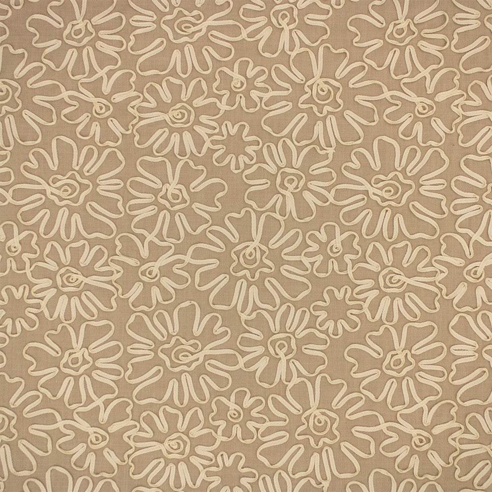 Greenhouse Fabric S7269 Linen - 85% Polyester, 15% Linen (Embroidery: 100% Cotton) India 9000 18" H, 18.25" V 54" - My Fabric Connection -
