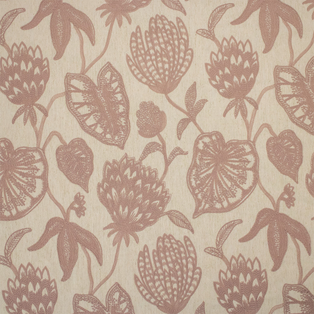 Greenhouse Fabric S7278 Blush - 65% Polyester, 35% Cotton (Embroidery: 100% Polyester) India 9000 17.25" H, 18.25" V 54" - My Fabric Connection -