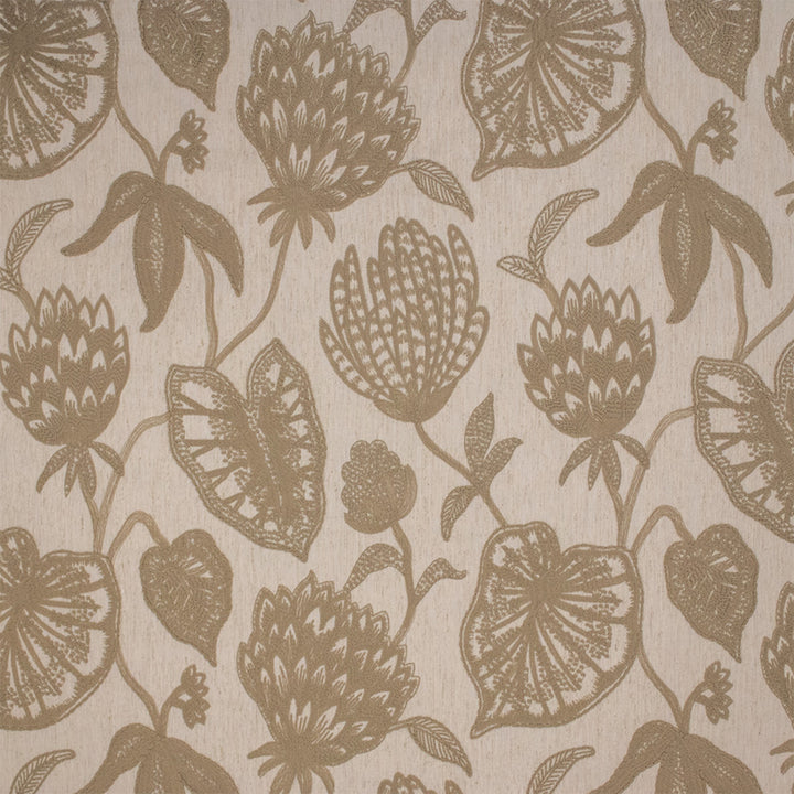 Greenhouse Fabric S7297 Natural - 65% Polyester, 35% Cotton (Embroidery: 100% Polyester) India 9000 17.25" H, 18.25" V 54" - My Fabric Connection -