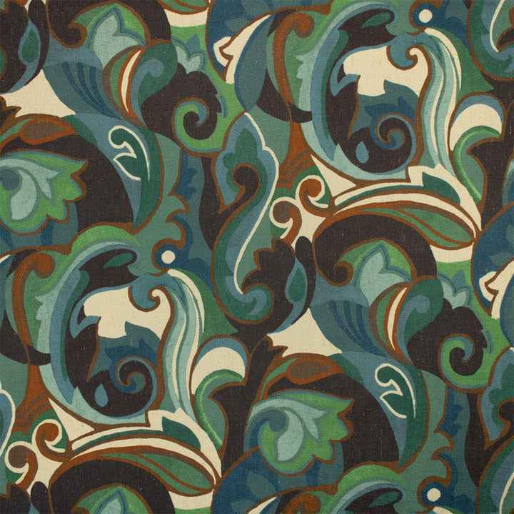 S7305 Rainforest by Greenhouse Designer Fabric - 96% Polyester, 4% Linen China 15000 13.5" H, 25.25" V 55" - Swanky Fabrics -