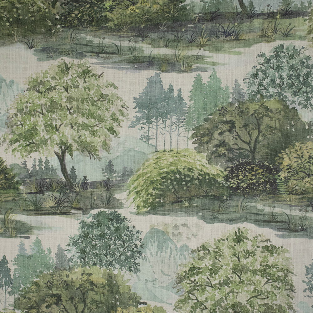 Greenhouse Fabric S7318 Mist - 100% Cotton India 10000 27.5" H, 26.5" V 54" - My Fabric Connection -