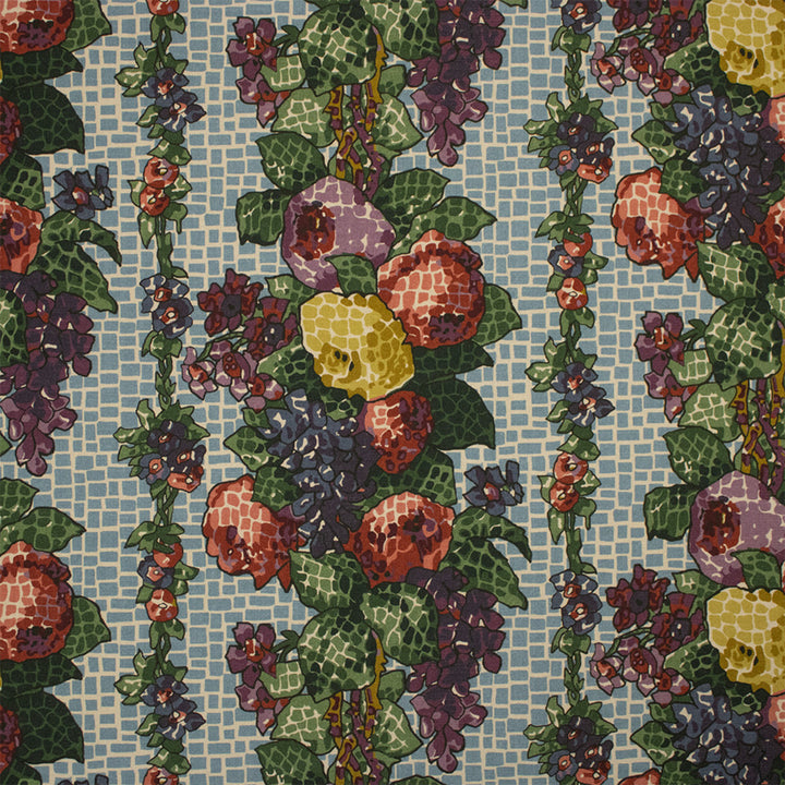 Greenhouse Fabric S7327 Sky - 100% Cotton Spain 57000 13.5" H, 19.5" V 54" - My Fabric Connection -