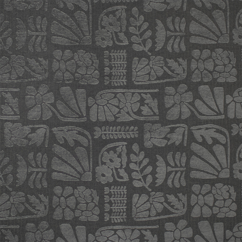Greenhouse Fabric S7339 Charcoal - 63.57% Rayon, 18.34% Polyester, 13.57% Pre-Crcotn, 4.52% Pcr Polyester USA 33000 14.5" H, 13.875" V 56" - My Fabric Connection -