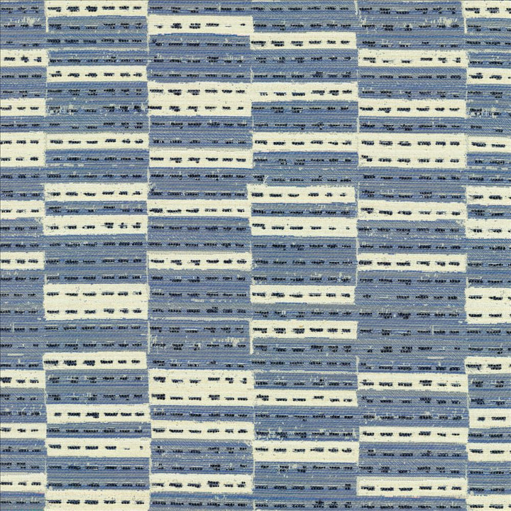 Saddle Up Blue by Kasmir Fabric 5143 42% Rayon 35% Polyester 23% Acrylic USA 30,000 Wyzenbeek Double Rubs Horizontal: 14 2/8 inches and Vertical: 17 6/8 inches 53 - Fabric Carolina -