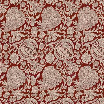 Saint Emilion Tomato by Kasmir Fabric 1418 60% Cotton 40% Polyester TURKEY 18,000 Wyzenbeek Double Rubs H: 14 inches, V: 23 6/8 inches 54 - Fabric Carolina - Kasmir