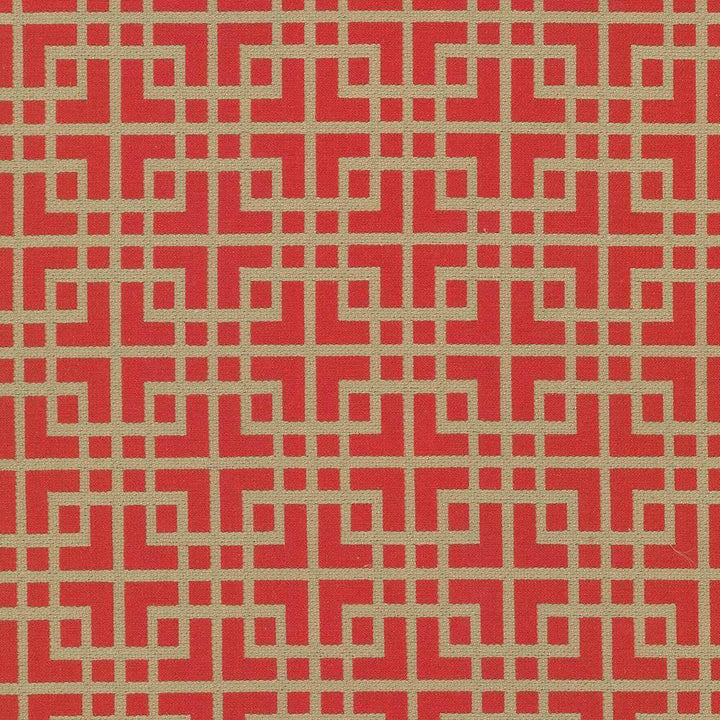 Sakura Fret Firecracker by Kasmir Fabric 5070 CHINA 16,000 Wyzenbeek Double Rubs H: 2 6/8 inches, V:3 1/8 inches 54 - 55 - Fabric Carolina - Kasmir
