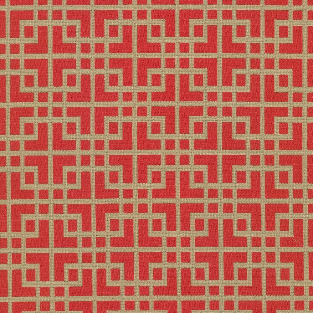 Sakura Fret Firecracker by Kasmir Fabric 5070 70% Cotton
30% Polyester
 CHINA </p><p>Repeat: Horizontal: 2 6/8 inches and Vertical: 3 1/8 inches 54 - 55 - Fabric Carolina -
