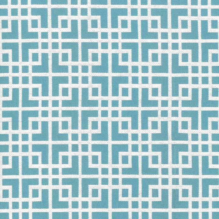 Sakura Fret Seabreeze by Kasmir Fabric 5072 CHINA 16,000 Wyzenbeek Double Rubs H: 2 6/8 inches, V:3 1/8 inches 54 - 55 - Fabric Carolina - Kasmir