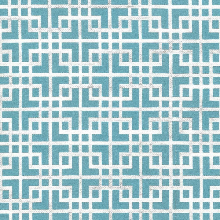 Sakura Fret Seabreeze by Kasmir Fabric 5072 70% Cotton
30% Polyester
 CHINA </p><p>Repeat: Horizontal: 2 6/8 inches and Vertical: 3 1/8 inches 54 - 55 - Fabric Carolina -