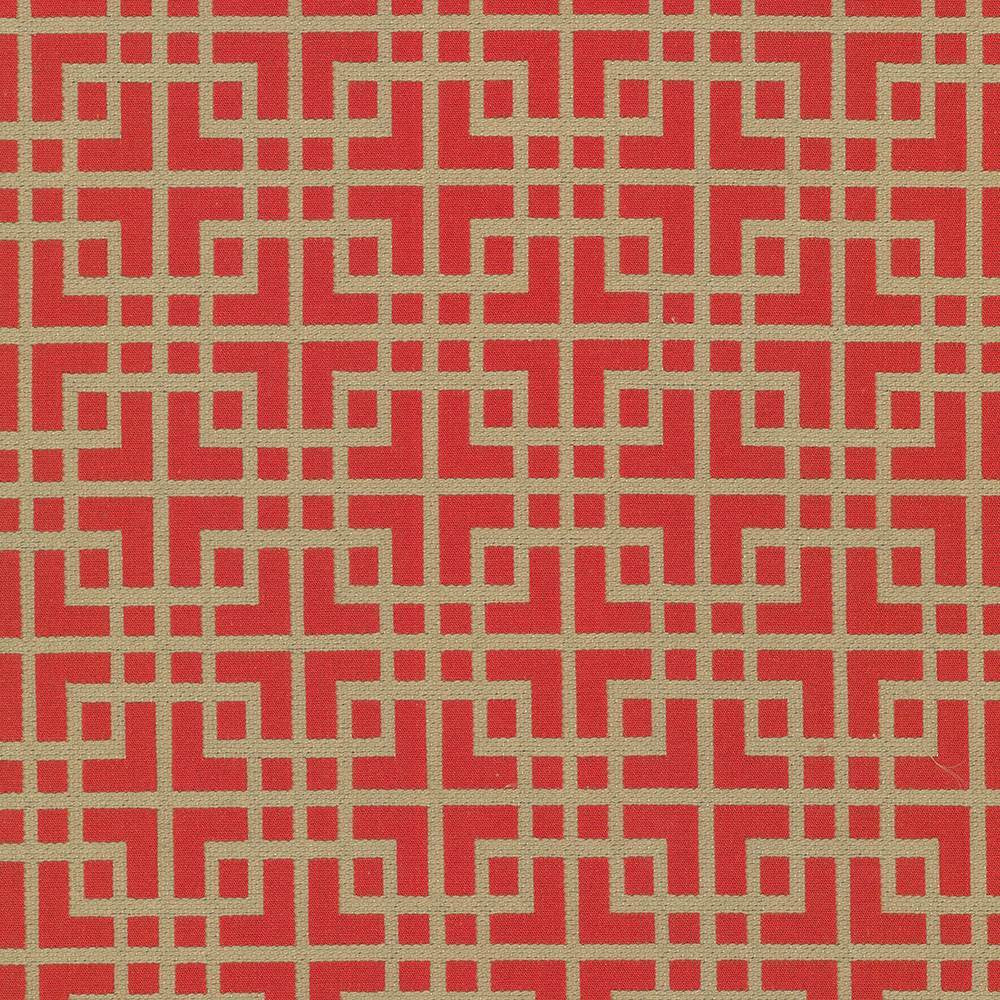 Sakura Fret Firecracker by Kasmir Fabric 5070 70% Cotton
30% Polyester
 CHINA </p><p>Repeat: Horizontal: 2 6/8 inches and Vertical: 3 1/8 inches 54 - 55 - Fabric Carolina -