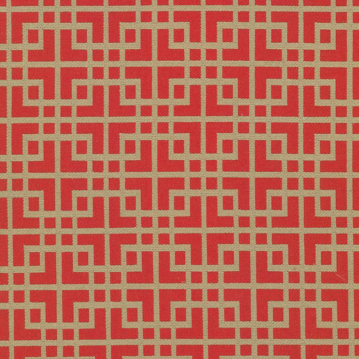 Sakura Fret Firecracker by Kasmir Fabric 5070 70% Cotton
30% Polyester
 CHINA </p><p>Repeat: Horizontal: 2 6/8 inches and Vertical: 3 1/8 inches 54 - 55 - Fabric Carolina -