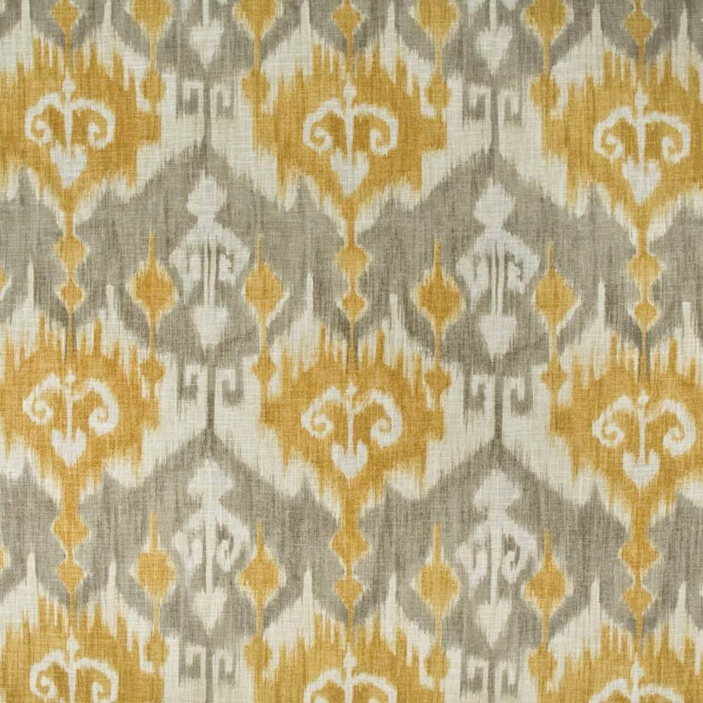 Saliz Ikat Chamomile by Kasmir Fabric 1402 CHINA Not Tested H: 13 4/8 inches, V:27 inches 54 - 55 - Fabric Carolina - Kasmir