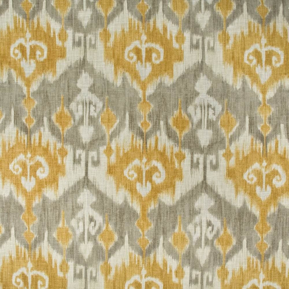 Saliz Ikat Chamomile by Kasmir Fabric 1402 55% Flax
45% Rayon
 CHINA </p><p>Repeat: Horizontal: 13 4/8 inches and Vertical: 27 inches 54 - 55 - Fabric Carolina -