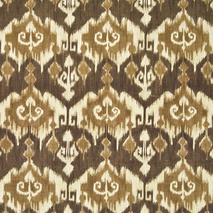 Saliz Ikat Toffee  by Kasmir Fabric See sample 55% Flax
45% Rayon
 CHINA Not Tested </p><p>Repeat: Horizontal: 13 4/8 inches and Vertical: 27 inches 54  - Fabric Carolina -