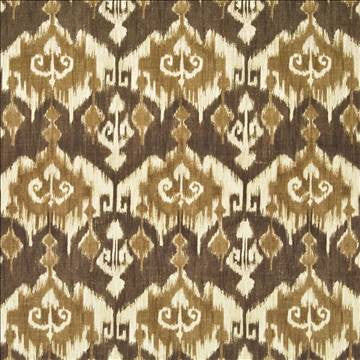 Saliz Ikat Toffee by Kasmir Fabric 1403 55% Flax 45% Rayon CHINA Not Tested H: 13 4/8 inches, V: 27 inches 54 - 55 - Fabric Carolina - Kasmir
