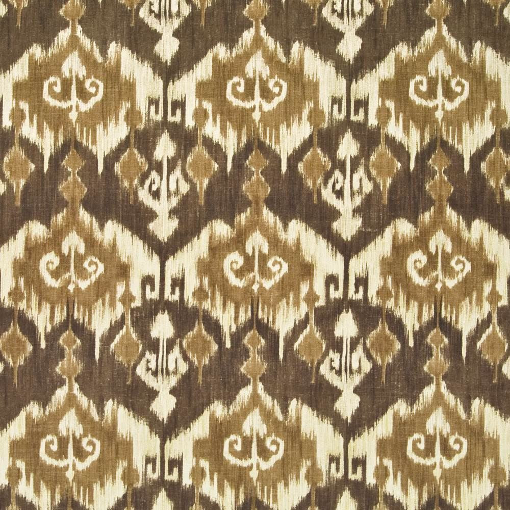 Saliz Ikat Toffee by Kasmir Fabric 1403 55% Flax
45% Rayon
 CHINA </p><p>Repeat: Horizontal: 13 4/8 inches and Vertical: 27 inches 54 - 55 - Fabric Carolina -