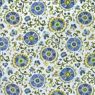 Samarkand Aquamarine by Kasmir Fabric 1368 100% Cotton USA 14,000 Wyzenbeek Double Rubs H: 27 inches, V: 27 inches 54 - Fabric Carolina - Kasmir