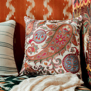 SAMARKAND SUZANI Silk Embroidered Cushion (LC40165) by Mind The Gap