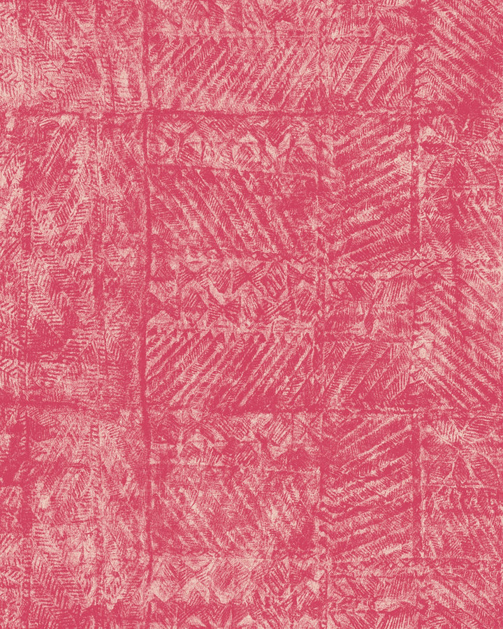 SAMOA Raspberry Wallpaper (WP20809) by Mind The Gap | WP20809 | MINNIE KEMP X MINDTHEGAP | 3 rolls x 20.5 x 118.1 in | 0.52m / 20.5in | 3m / 118in | 4.68mp | 100cm / 39.3in | White | Non-woven | Paste the wall | 3-rolls in a box | Fabric Carolina | https://www.fabriccarolina.com/