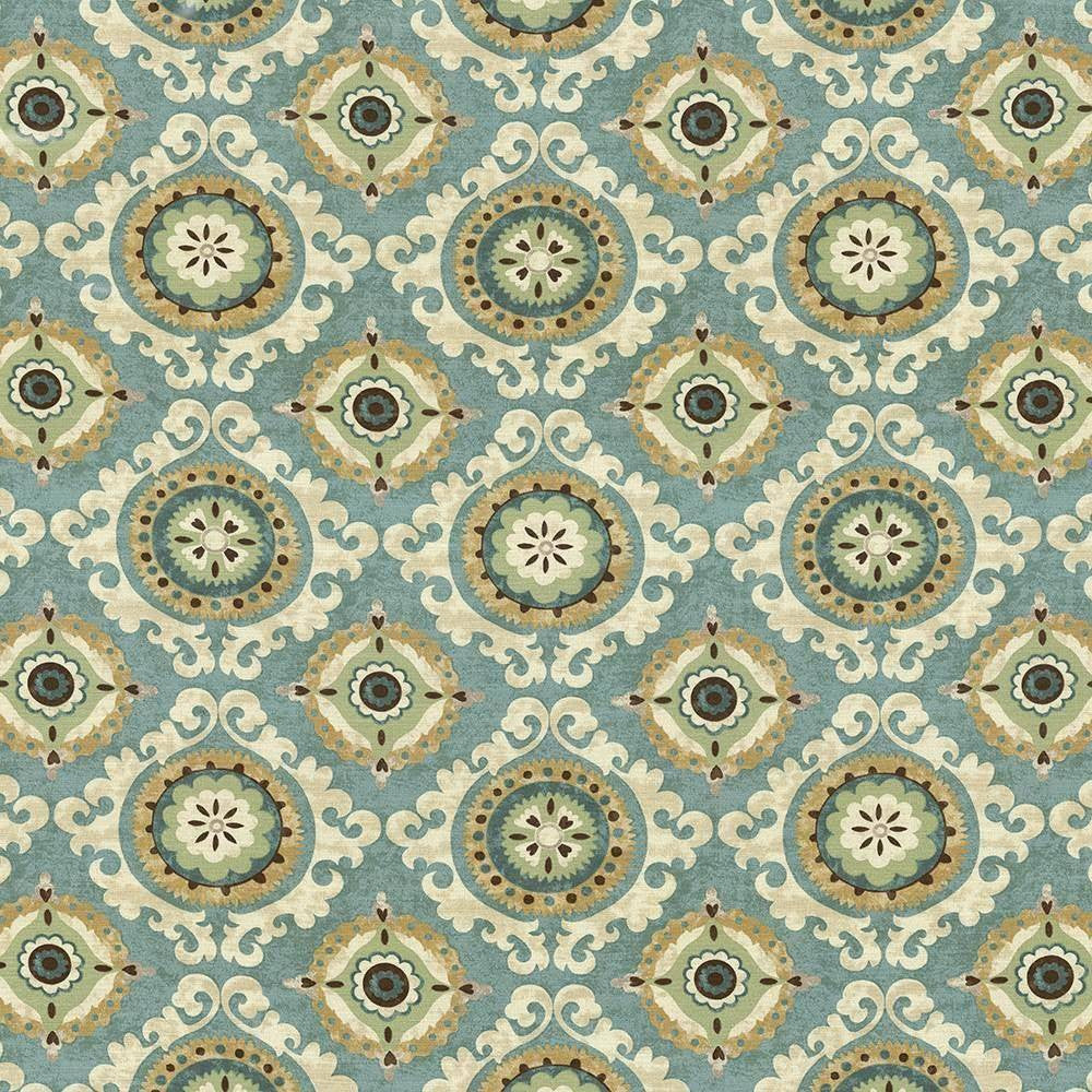 San Mateo Celestial by Kasmir Fabric 5082 PAKISTAN 15,000 Wyzenbeek Double Rubs H: 27 inches, V:25 2/8 inches 54 - 55 - Fabric Carolina - Kasmir