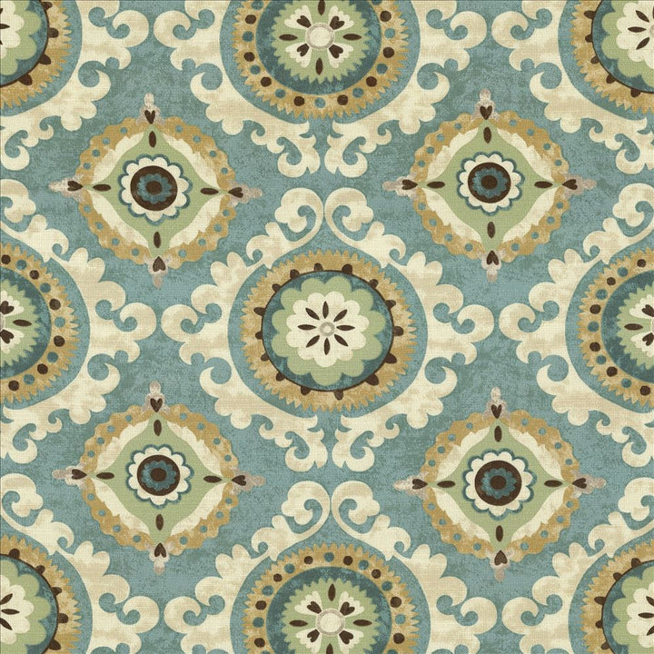 San Mateo Celestial by Kasmir Fabric 5082 100% Cotton
 PAKISTAN 15,000 Wyzenbeek Double Rubs Horizontal: 27 inches and Vertical: 25 2/8 inches 54 - Fabric Carolina -
