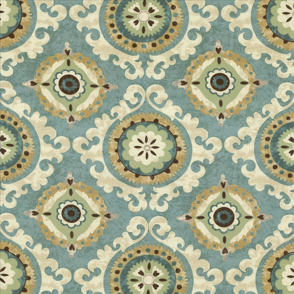 San Mateo Celestial by Kasmir Fabric 5082 100% Cotton
 PAKISTAN 15,000 Wyzenbeek Double Rubs </p><p>Repeat: Horizontal: 27 inches and Vertical: 25 2/8 inches 54 - Fabric Carolina -