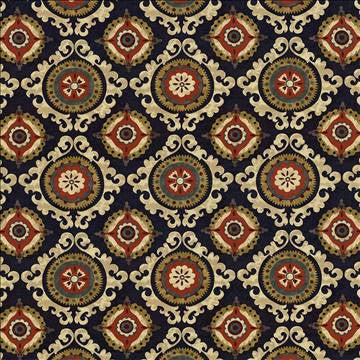 San Mateo Indigo by Kasmir Fabric 5081 100% Cotton PAKISTAN 15,000 Wyzenbeek Double Rubs H: 27 inches, V: 25 2/8 inches 54 - 55 - Fabric Carolina - Kasmir