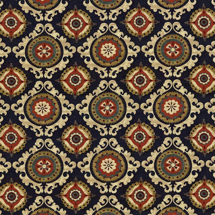 San Mateo Indigo by Kasmir Fabric 5081 PAKISTAN 15,000 Wyzenbeek Double Rubs H: 27 inches, V:25 2/8 inches 54 - 55 - Fabric Carolina - Kasmir