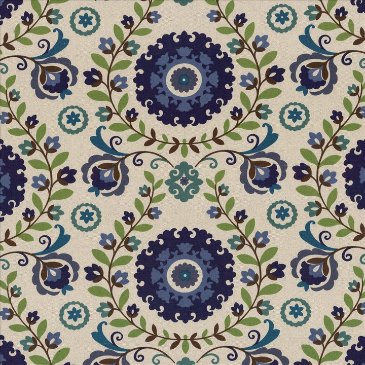 San Pedro Cobalt  by Kasmir Fabric See sample 50% Cotton
50% Linen
 CHINA 30,000 Martindale Cycles </p><p>Repeat: Horizontal: 23 inches and Vertical: 11 inches 41  - Fabric Carolina -