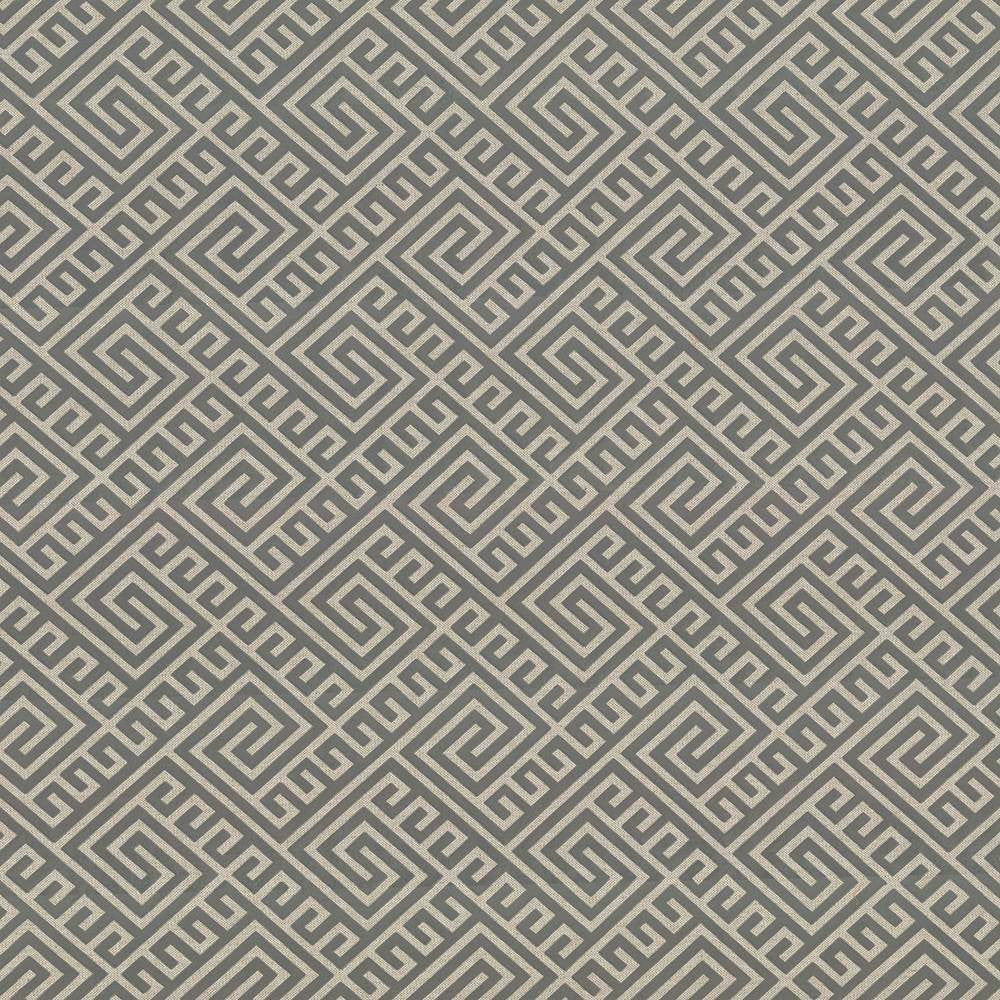 Sancai Fret Grey by Kasmir Fabric 5067 USA 15,000 Wyzenbeek Double Rubs H: 7 4/8 inches, V:8 6/8 inches 54 - Fabric Carolina - Kasmir