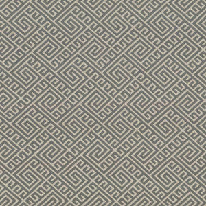 Sancai Fret Grey by Kasmir Fabric