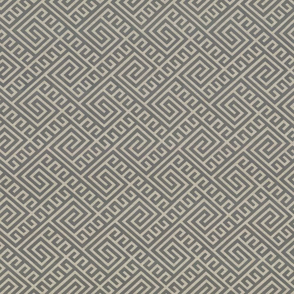 Sancai Fret Grey by Kasmir Fabric 5067 66% Cotton
14% Acrylic
11% Nylon
9% Rayon
 USA 15,000 Wyzenbeek Double Rubs Horizontal: 7 4/8 inches and Vertical: 8 6/8 inches 54 - Fabric Carolina -