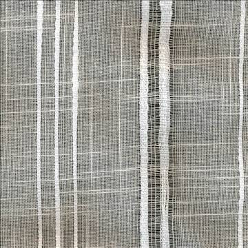 Sandpiper Stripe Cream by Kasmir Fabric 1373 70% Polyester 30% Cotton CHINA Not Tested H: 9 4/8 inches, V: N/A 114 - 118 - Fabric Carolina - Kasmir