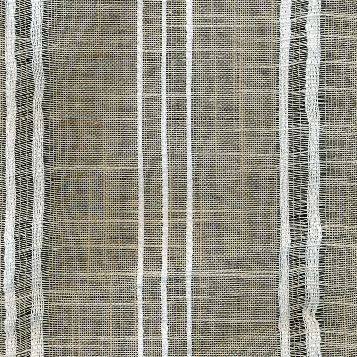 Sandpiper Stripe Natural  by Kasmir Fabric See sample 70% Polyester
30% Cotton
 CHINA Not Tested </p><p>Repeat: Horizontal: 9 4/8 inches and Vertical: N/A 114  - Fabric Carolina -