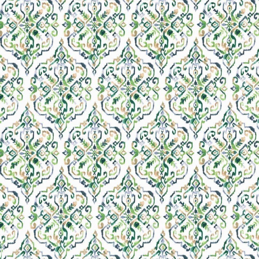 Santika Spruce by Kasmir Fabric 5107 CHINA H: 13 6/8 inches, V:27 inches 54 - 55 - Fabric Carolina - Kasmir