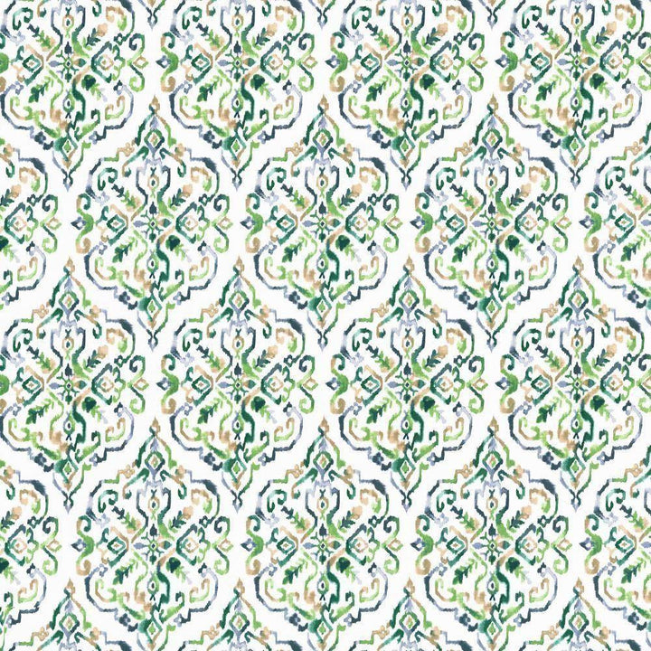 Santika Spruce by Kasmir Fabric 5107 CHINA H: 13 6/8 inches, V:27 inches 54 - 55 - Fabric Carolina - Kasmir