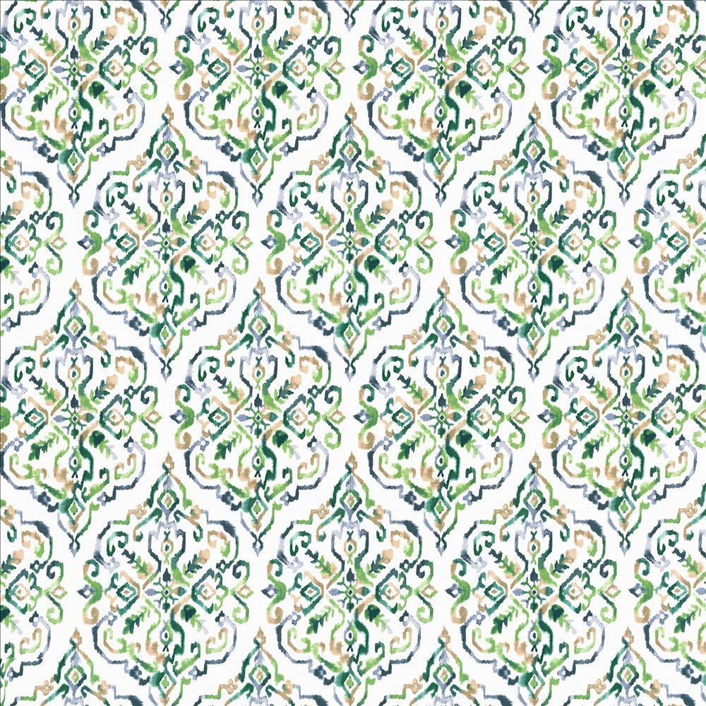 Santika Spruce by Kasmir Fabric 5107 90% Cotton
10% Linen
 CHINA 51,000 Wyzenbeek Double Rubs </p><p>Repeat: Horizontal: 13 6/8 inches and Vertical: 27 inches 54 - Fabric Carolina -