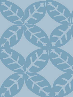 Tile Leaf Slate by Seacloth Fabric